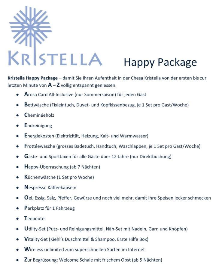 Chesa Kristella Apartment Ароса Екстериор снимка